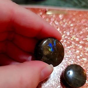 Labradorite plugs 16-18mm